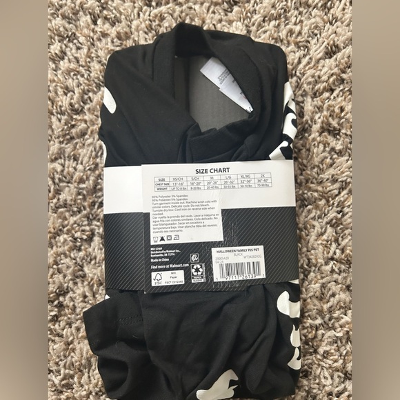 Glow-in-the-Dark Skeleton Halloween Pet Pajamas - Size Medium- NWT - Picture 3 of 3